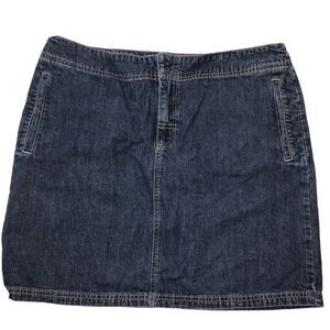 Tommy Hilfiger Womens Denim Jean Skirt 16 Mini Classic